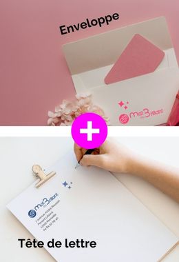 Enveloppe et tête de lettre